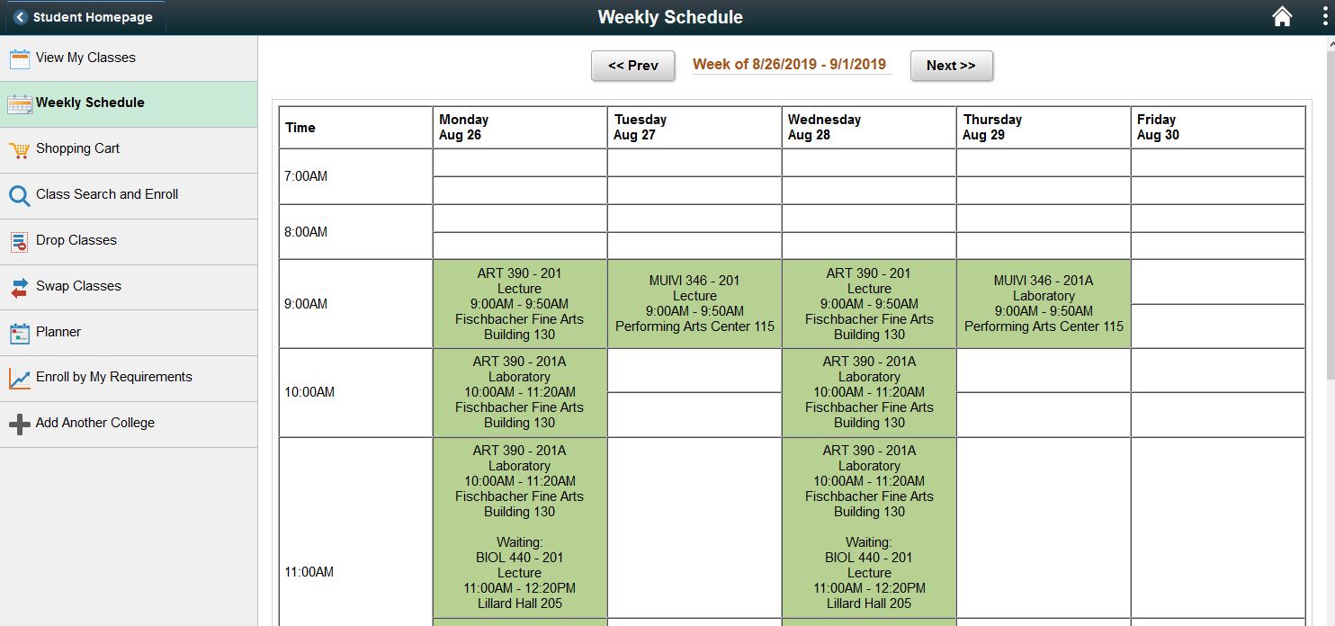 Weekly Classes — US Arts